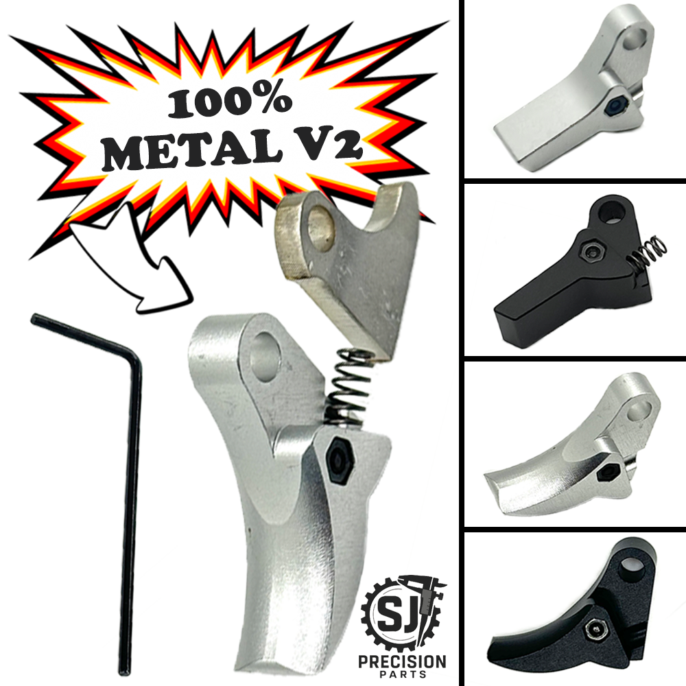 For Glock FRT V2 6061 Aluminum Trigger Shoe Kit, All Glocks, Gen 1 2 3 4