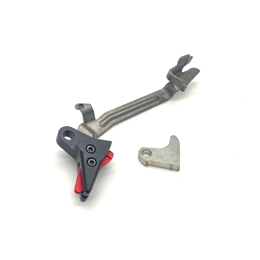 For Glock FRT V3 6061 Aluminum Trigger Shoe &amp; Bar Kit, Gen 1 2 3 4, .45ACP, 10mm (OEM Glock Trigger Bar SP01194)