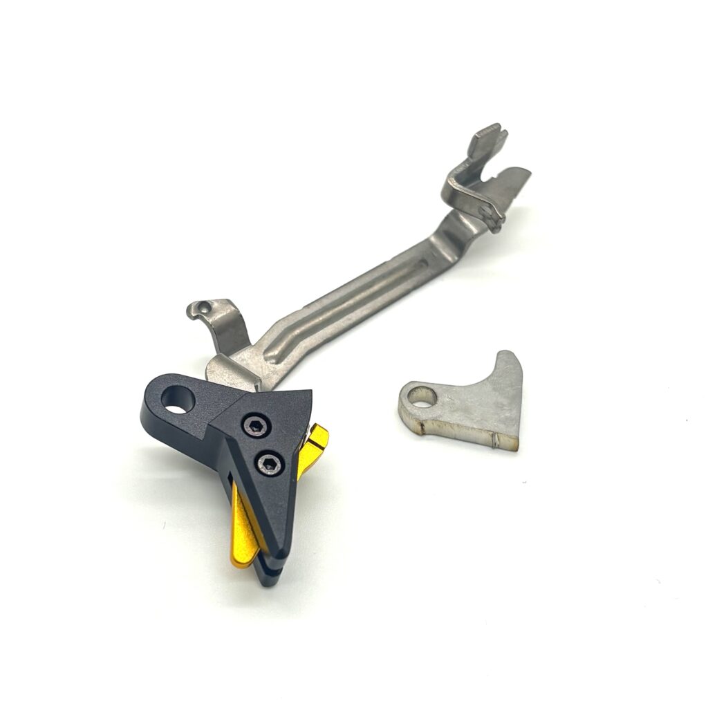 For Glock FRT V3 6061 Aluminum Trigger Shoe & Bar Kit, Gen 1 2 3 4, .45ACP, 10mm (OEM Glock Trigger Bar SP01194)