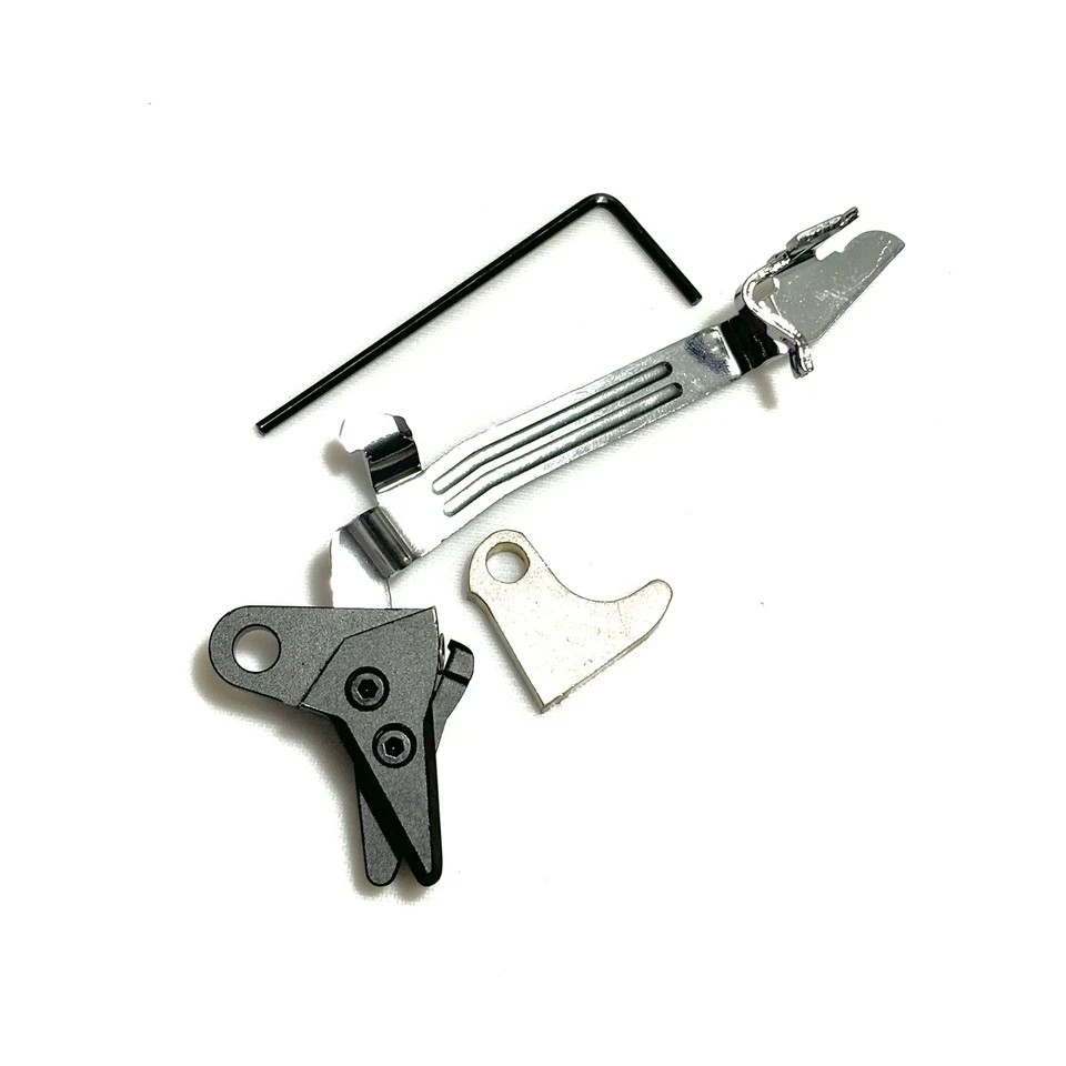 For Glock FRT V3 6061 Aluminum Trigger Shoe &amp; Bar Kit, Gen 1 2 3 4, 9mm, .40, .357