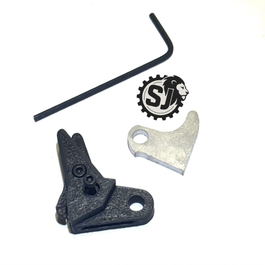 For Glock FRT Polymer V3 Trigger Shoe Kit with Safety and Curved Steel Trip for Gen 1-4 Glocks – Black